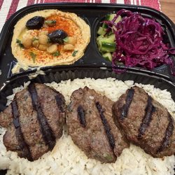 Hummus Mediterranean Kitchen - Beef Kabob Platter