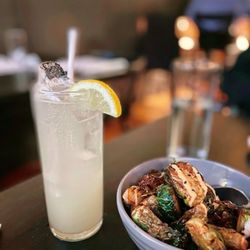 Heritage Restaurant & Bar - The Seedlip Garden $14.00; Brussels Sprouts $13.00