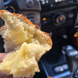 The Doughnut Social - The 1 tsp of Bavarian cream that I finally found in the donut. We ordered 2 of these and both had the same amount...