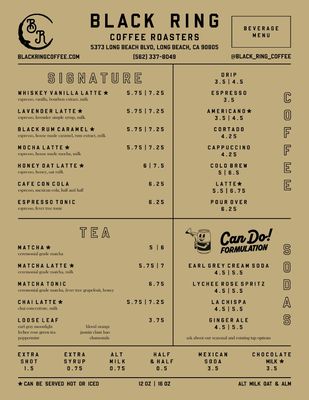 Menu photo 2 Black Ring Coffee Roasters Long Beach, CA