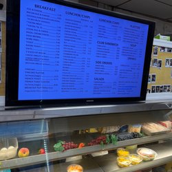 Marty's Delicatessen & Restaurant - Menu on the screen