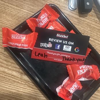 Sizzler - Leah is our server! Great service! - Seafood Near Me - San Diego, California Sizzler - Leah is our server! Great service! - Seafood Near Me - San Diego, California