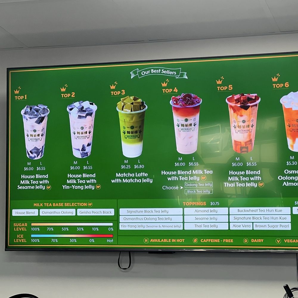 Hechalou Tea - menu - Bubble Tea Near Me - Katy, Texas Hechalou Tea - menu - Bubble Tea Near Me - Katy, Texas