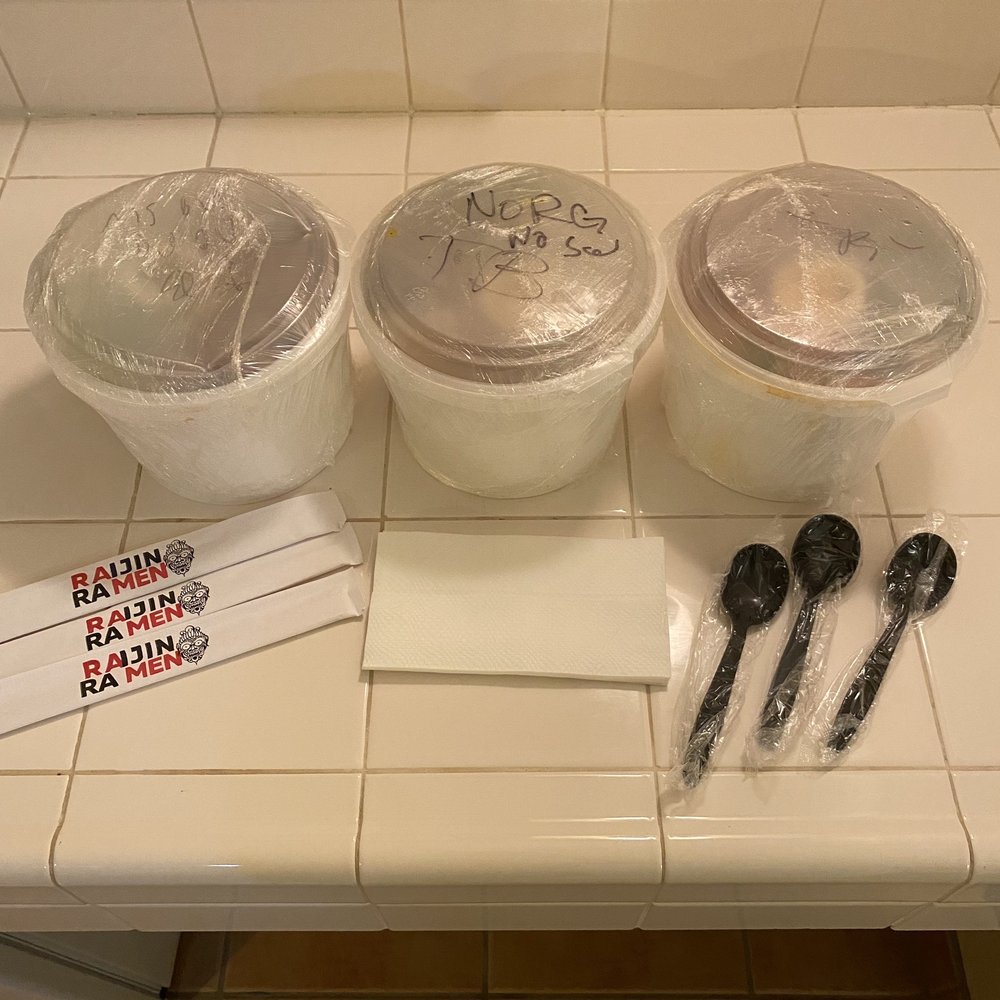Raijin Ramen - Let’s do this! Nice packaging for takeout on 11/20/21 - Ramen Near Me - Tucson, Arizona