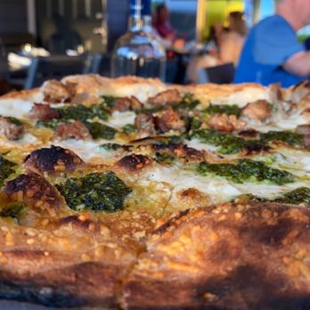 Oceano Kitchen - Broccoli pesto pizza - New American Near Me - Lake Worth Beach, Florida Oceano Kitchen - Broccoli pesto pizza - New American Near Me - Lake Worth Beach, Florida
