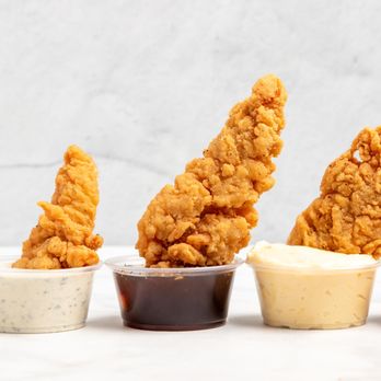 Chris' Drippin' Chicken - row of dipping sauces - Chicken Shop Near Me - Los Angeles, California Chris' Drippin' Chicken - row of dipping sauces - Chicken Shop Near Me - Los Angeles, California