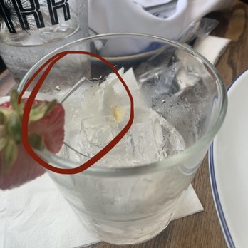 Stirr - Discovered the broken glass after I finished the drink, I scooped it out and put it back it to show them! - New American Near Me - Dallas, Texas Stirr - Discovered the broken glass after I finished the drink, I scooped it out and put it back it to show them! - New American Near Me - Dallas, Texas