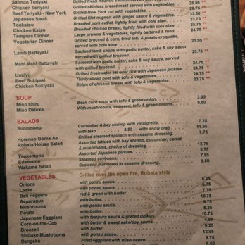 Robata Grill & Sushi - Menu - Japanese Near Me - Mill Valley, California