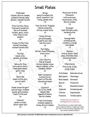Menu photo 1 The Putnam Room Cookeville, TN Menu photo 1 The Putnam Room Cookeville, TN