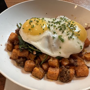 The Rooted Fork - Sweet potato hash - Coffee & Tea Near Me - Cibolo, Texas
