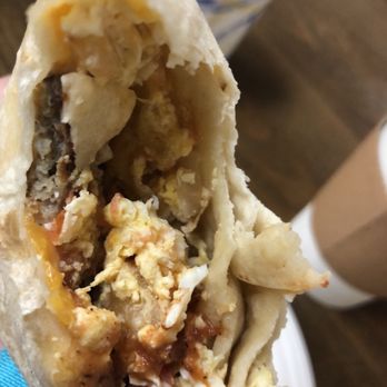 Santa Fe Cafe - The breakfast burrito with bacon and sausage - Tex-Mex Near Me - Calabasas, California Santa Fe Cafe - The breakfast burrito with bacon and sausage - Tex-Mex Near Me - Calabasas, California