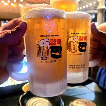 Yeokjeon Halmaek - Ice cold 16oz beer - Korean Near Me - Fullerton, California Yeokjeon Halmaek - Ice cold 16oz beer - Korean Near Me - Fullerton, California