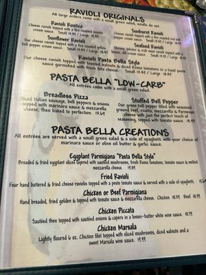 Menu photo 7 Pasta Bella Restaurant Fredericksburg, TX