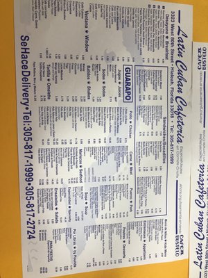 Menu photo 4 Latin Cuban Cafeteria Hialeah, FL