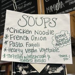Steve's Deli - Soup menu