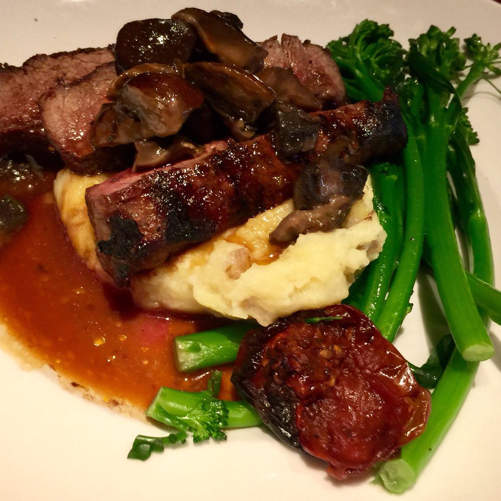 Seasons 52 - Wood-Grilled Flat Iron Steak* - New American Near Me - Houston, Texas