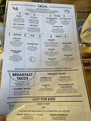 Menu photo 2 Taco Ocho Richardson, TX Menu photo 2 Taco Ocho Richardson, TX
