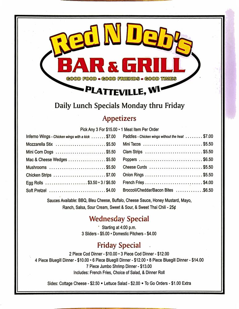 Red N Deb's Bar & Grill Logo