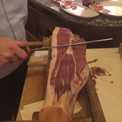 Dok - Manager or owner was carving prosciutto to order.