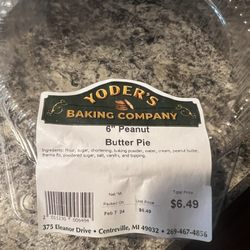 Yoder’s Country Market - Peanut butter pie