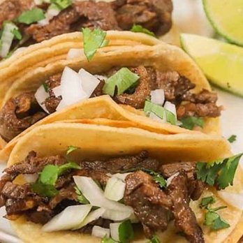 Los Ranchos Latinos - three beef tacos on a plate - Mexican Near Me - Norcross, Georgia Los Ranchos Latinos - three beef tacos on a plate - Mexican Near Me - Norcross, Georgia