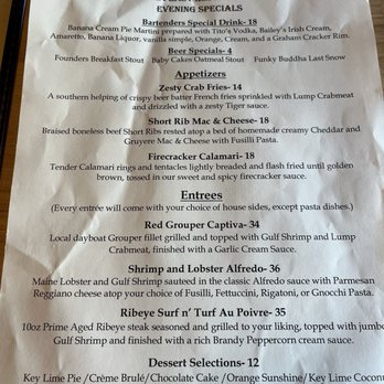 The Feast Restaurant - Specials - Seafood Near Me - Holmes Beach, Florida