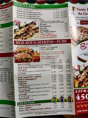 Menu photo 1 Bravo Laval, QC Menu photo 1 Bravo Laval, QC