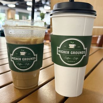 Higher Grounds Coffee Cafe - Lattes with Oat Milk both iced and hot - Cafes Near Me - San Diego, California Higher Grounds Coffee Cafe - Lattes with Oat Milk both iced and hot - Cafes Near Me - San Diego, California