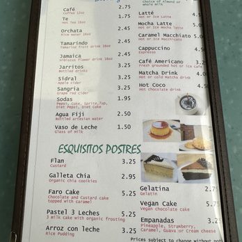 El Faro Restaurant - Drink / dessert menu - Mexican Near Me - Chicago, Illinois El Faro Restaurant - Drink / dessert menu - Mexican Near Me - Chicago, Illinois