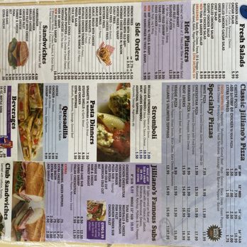 Jillianos Pizza - Menu 2 - Pizza Near Me - Essex, Maryland