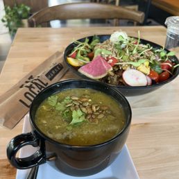 Pozole and SummerHarvest Salad Pozole and SummerHarvest Salad