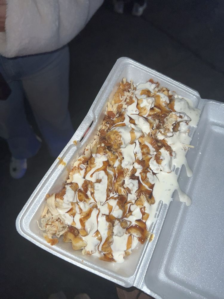 Food from KDK'S Chicken and Waffles