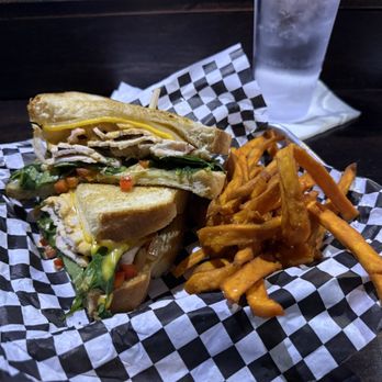 Keagan's Irish Pub and Restaurant - The Keagans Melt with sweet potato fries. - Pubs Near Me - Virginia Beach, Virginia Keagan's Irish Pub and Restaurant - The Keagans Melt with sweet potato fries. - Pubs Near Me - Virginia Beach, Virginia