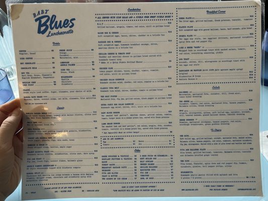 Menu photo 6 Baby Blues Luncheonette Brooklyn, NY Menu photo 6 Baby Blues Luncheonette Brooklyn, NY
