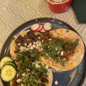 Cantaritos Mexican Grill - 3 tacos and refried beans on the side - Mexican Near Me - Burnaby, British Columbia Cantaritos Mexican Grill - 3 tacos and refried beans on the side - Mexican Near Me - Burnaby, British Columbia