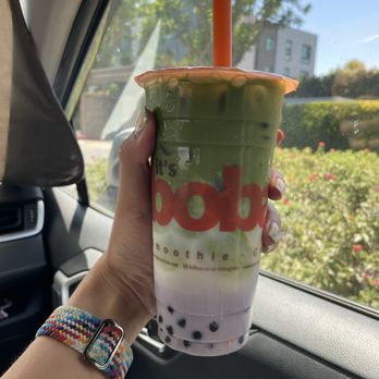 It's Boba Time - Northridge - Matcha Taro Milk Tea - Bubble Tea Near Me - Northridge, California