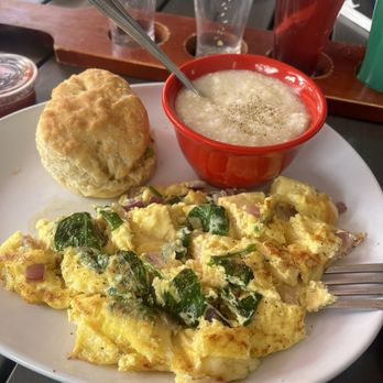 Ruby Sunshine Charlotte Southend - Spinach and onion B.Y.O. Omelet - Breakfast & Brunch Near Me - Charlotte, North Carolina