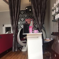 Bella Beauty Institut - I like the egg chairs and the curtains