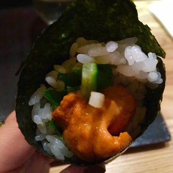 Sushi Kashiba - Uni omakase handroll - Japanese Near Me - Seattle, Washington