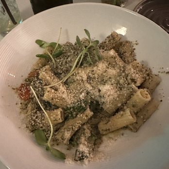 Mood - Pesto rigatoni with assorted veggies. I finished the bowl. - Vegan Near Me - Tequesta, Florida