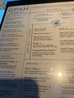 Menu photo 1 OPAH Seafood Grill Aliso Viejo, CA Menu photo 1 OPAH Seafood Grill Aliso Viejo, CA