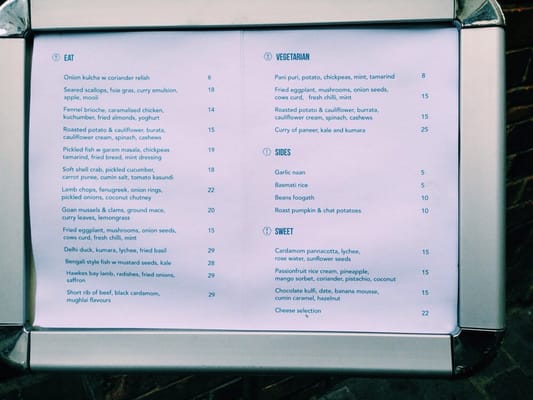 Menu photo 6 Cassia Auckland, AUK