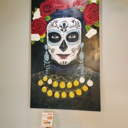The art work at the restaurant. The art work at the restaurant.