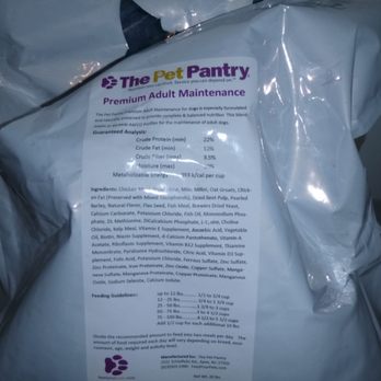 The Pet Pantry - The Premium Adult Maintenance is a quality offering, however doesn't (yet) offer a resealable bag. - Pet Stores Near Me - Apex, North Carolina