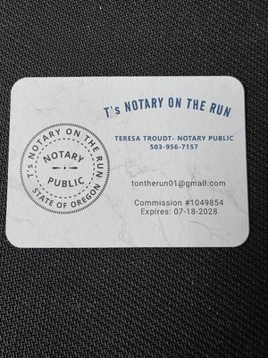T's Notary On the Run