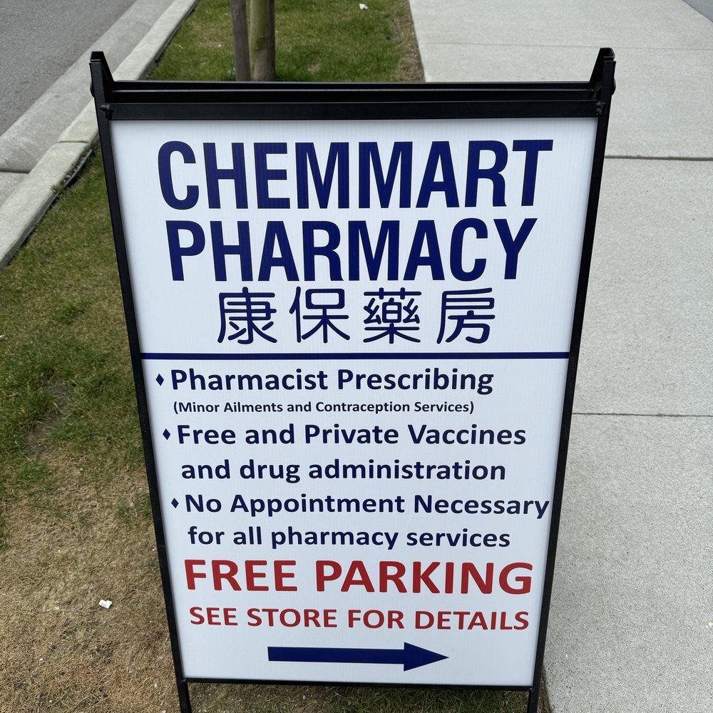 Chemmart Pharmacy - Street signage. - Pharmacy Near Me - Richmond, British Columbia Chemmart Pharmacy - Street signage. - Pharmacy Near Me - Richmond, British Columbia