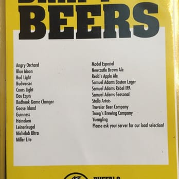 Buffalo Wild Wings - Bdub's draft beer selection - Chicken Wings Near Me - York, Pennsylvania Buffalo Wild Wings - Bdub's draft beer selection - Chicken Wings Near Me - York, Pennsylvania
