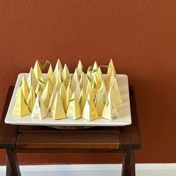 Yellow Rose Tea - Tea Forte tea pyramids - Tea Rooms Near Me