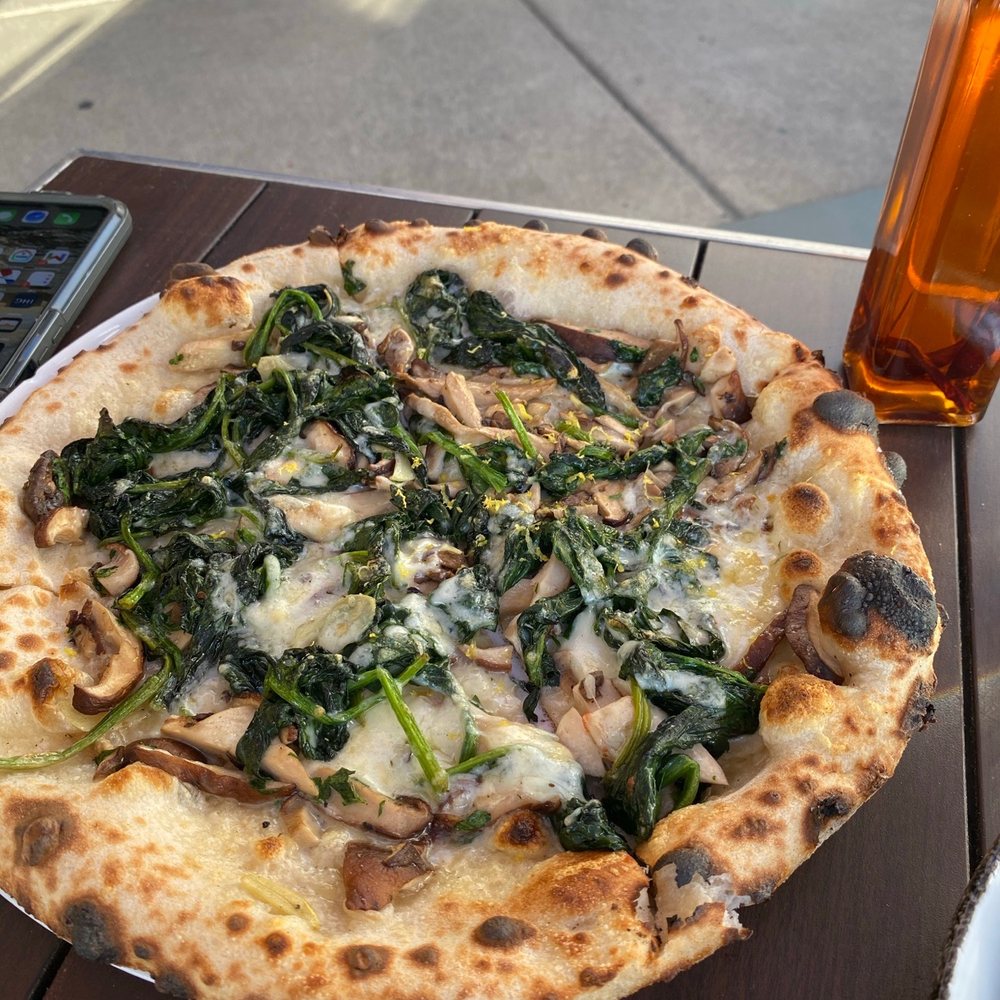 Posto - Funghi pizza (white base) - Italian Near Me - Somerville, Massachusetts Posto - Funghi pizza (white base) - Italian Near Me - Somerville, Massachusetts