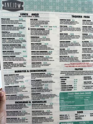Menu photo 3 Anejo Cocina Mexican Jacksonville, FL Menu photo 3 Anejo Cocina Mexican Jacksonville, FL